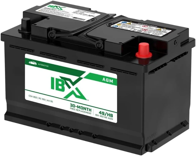 Alt view image 4 of 7 - Interstate Batteries IBX Car Battery 12V 95Ah Group H8, 49 900CCA SLI AGM