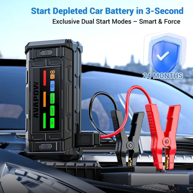 Alt view image 2 of 7 - AVAPOW TJ18 Car Jump Starter - 5000A 12V Battery Jumper Starter Portable