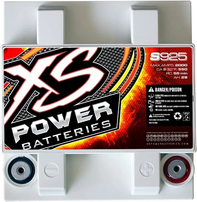Alt view image 3 of 4 - XS Power S925 'S Series' 12V 2,000 Amp AGM Automotive Starting Battery with Terminal