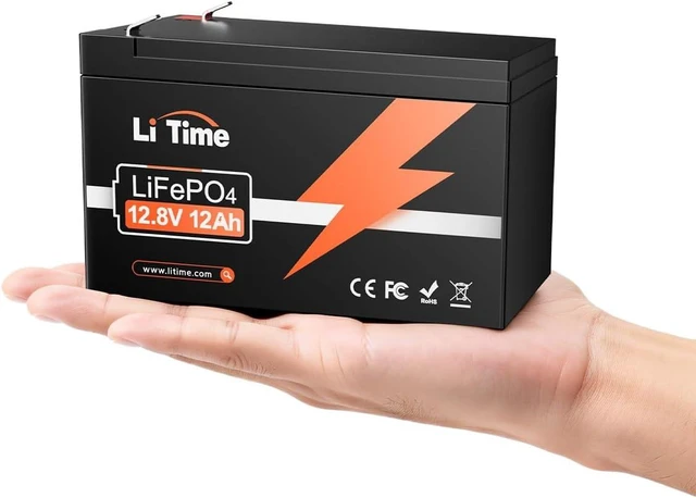 Main image of LiTime 12V 12Ah Mini LiFePO4 Battery for Camping Fish Finder Toys LED