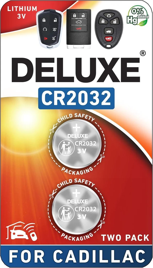 Main image of Key Fob Replacement Batteries for Cadillac, Pack of 2