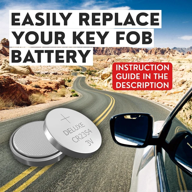 Alt view image 7 of 7 - Key Fob Replacement Batteries for Tesla Model X & X Plaid, Pack of 2