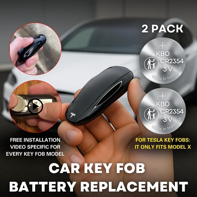 Alt view image 6 of 7 - Key Fob Battery Replacement for Tesla CR2354, Pack of 2