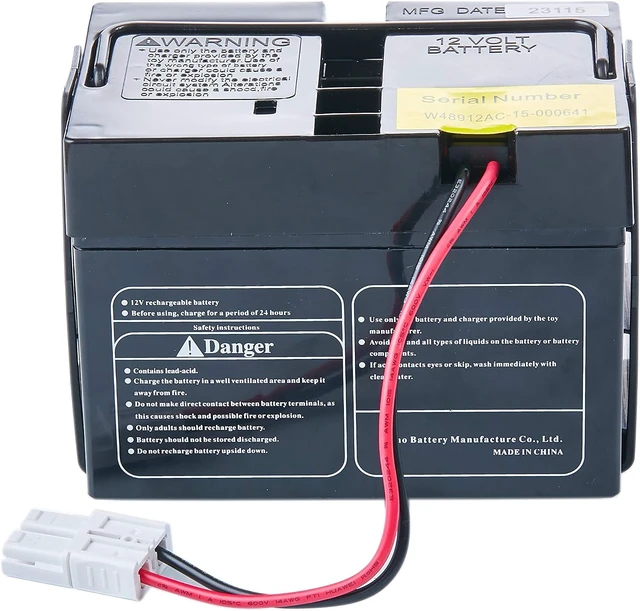 Alt view image 2 of 3 - VAIX 12V 12Ah Battery for Rollplay Chevy Colorado GMC Sierra Mercedes Coupe Child Ride On Car