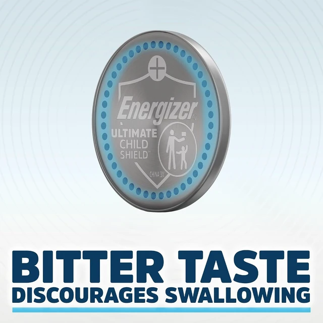 Alt view image 7 of 7 - Energizer Ultimate Child Shield CR2032 Batteries (10 Pack), 3V Lithium Coin Batteries, Compatible with Apple AirTag and Tile Pro Devices, Key Fobs, Watches and More