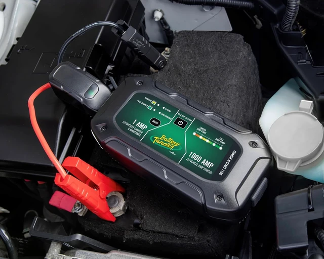 Alt view image 3 of 7 - Battery Tender Charge N Start 1100 - Smart 12V/1 AMP Battery Charger and 1000 AMP Jump Starter Combo | 2-in-1 Battery Maintainer for Cars, Motorcycles, ATVs (USA Engineered)