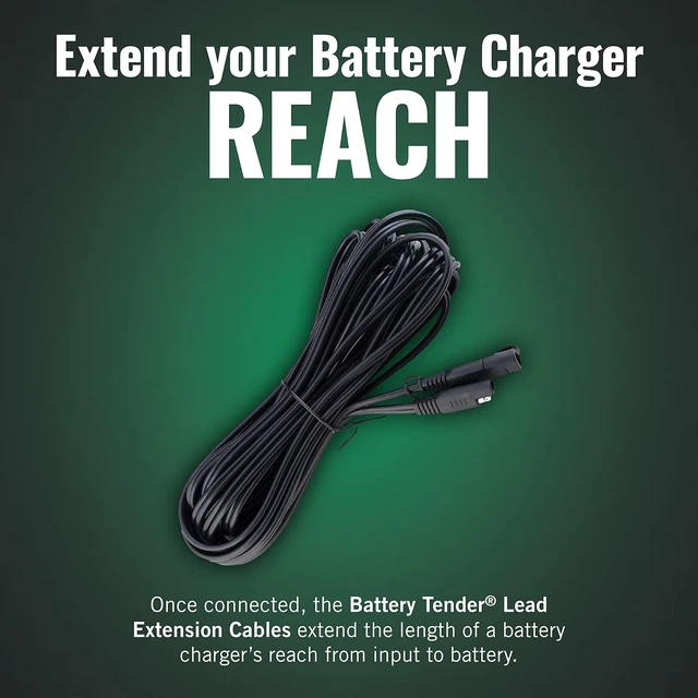 Alt view image 3 of 7 - Battery Tender 25 Foot Extension SAE Cable 4 Pack - Designed for Use with Battery Tender Chargers - Quick Connect Plugs for Easy Connection to Motorcycle, Cars, ATVs and More - 081-0148-25-BG4