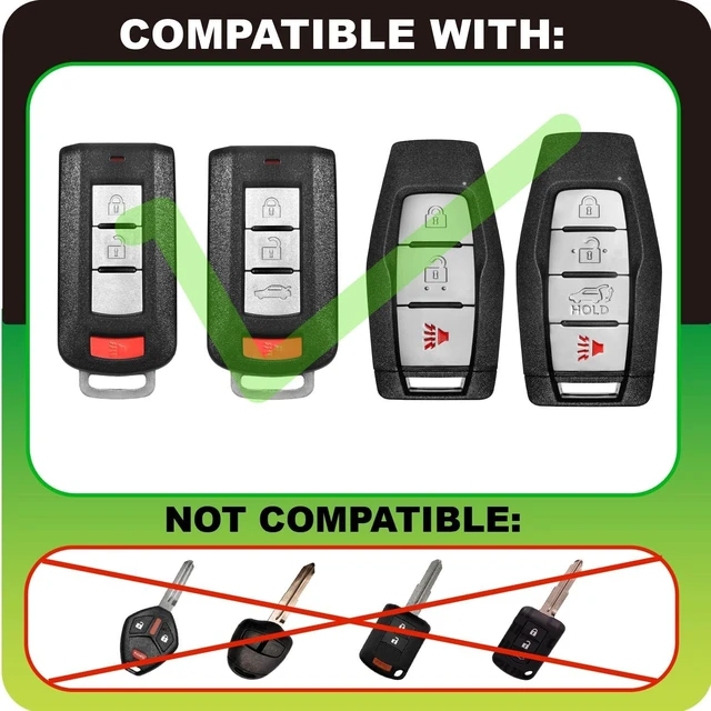 Alt view image 2 of 6 - Key Fob Battery Replacement for Mitsubishi Outlander Sport Lancer L200 Raider Eclipse Cross(4-Pack), DIY with Pry Tools, CR2032