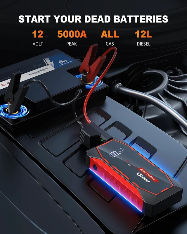 Alt view image 2 of 7 - Jump Starter for Car Battery Jump Starter Battery Jumper Starter Portable