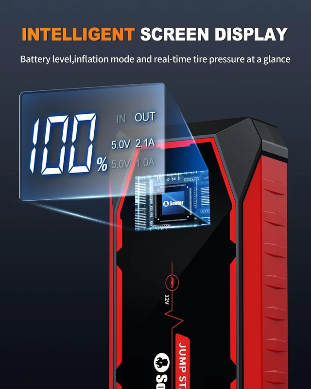 Alt view image 4 of 7 - Jump Starter for Car Battery Jump Starter Battery Jumper Starter Portable