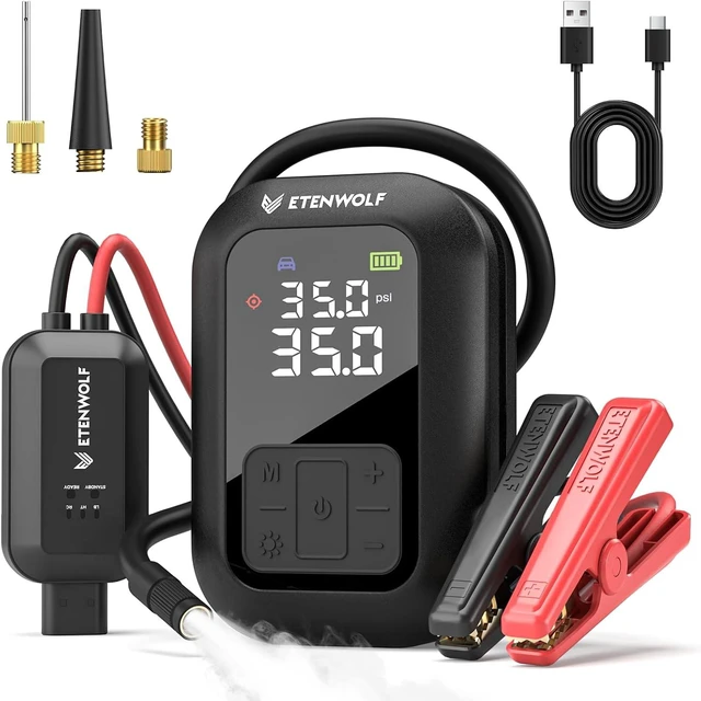 Main image of ETENWOLF 2000A Car Battery Jump Starter with 160PSI Air Compressor