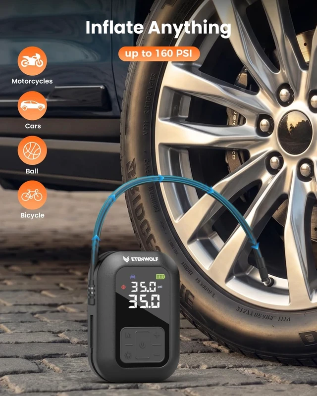 Alt view image 3 of 7 - ETENWOLF 2000A Car Battery Jump Starter with 160PSI Air Compressor