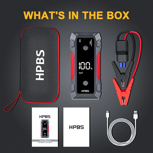 Alt view image 7 of 7 - H50 Jump Starter - 5000A Jump Starter Battery Pack for Up to 10.0L Gas and 8.0L Diesel Engines, 12V Car Battery Jumper Starter Portable with 3.0" LCD Display, Jump Box