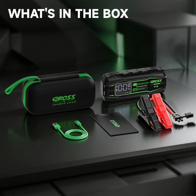 Alt view image 6 of 6 - CAROSS 800A Car Jump Starter - 12V Jump Box for 6.0L Gas and 3.0L Diesel