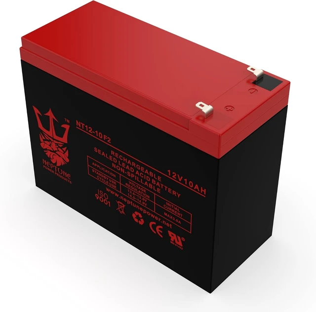 Alt view image 3 of 7 - replacement 12V 10AH Battery for Lashout 24 Volt 400 Watt Scooter - 2 Pack