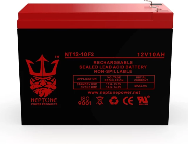 Alt view image 2 of 7 - replacement 12V 10AH Battery for Lashout 24 Volt 400 Watt Scooter - 2 Pack