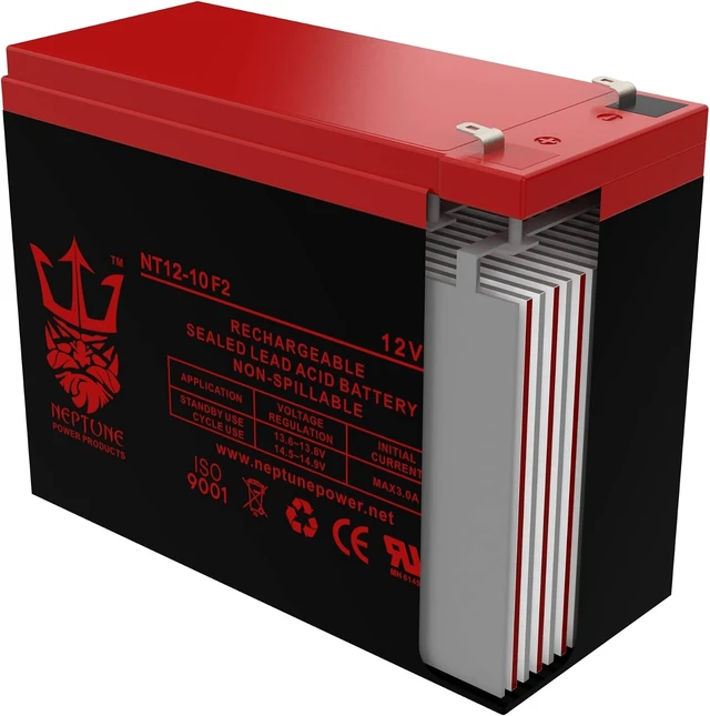 Alt view image 6 of 7 - replacement 12V 10AH Battery for Lashout 24 Volt 400 Watt Scooter - 2 Pack