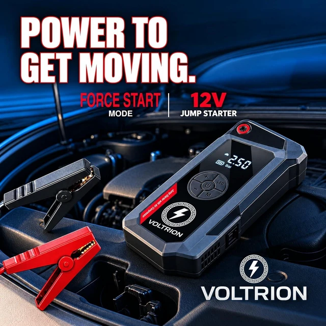 Alt view image 3 of 7 - Jump Starter with Air Compressor, 1500A Car Battery Booster 150PSI