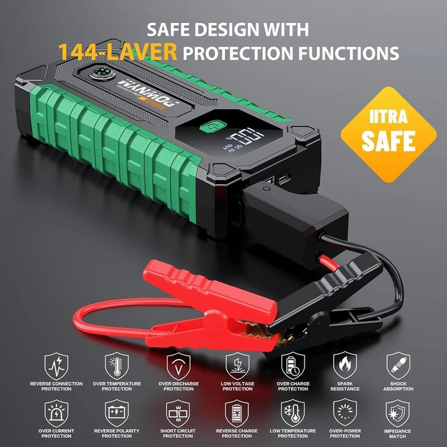 Alt view image 4 of 7 - Jump Starter for Car,12V Battery Booster Pack with LED Light