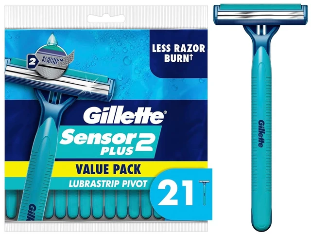 Main image of Sensor2 Plus Pivot Men's Disposable Razor, 21 Razors