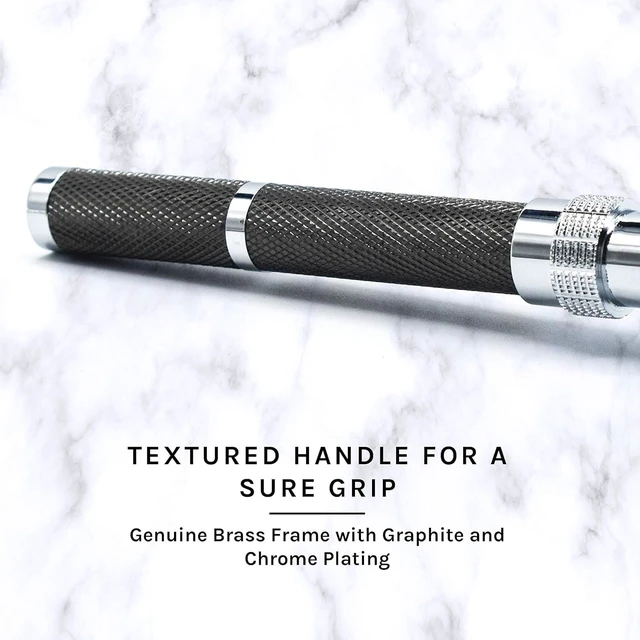 Alt view image 5 of 7 - Parker, 96R Graphite Gray Butterfly Open Double Edge Safety Razor