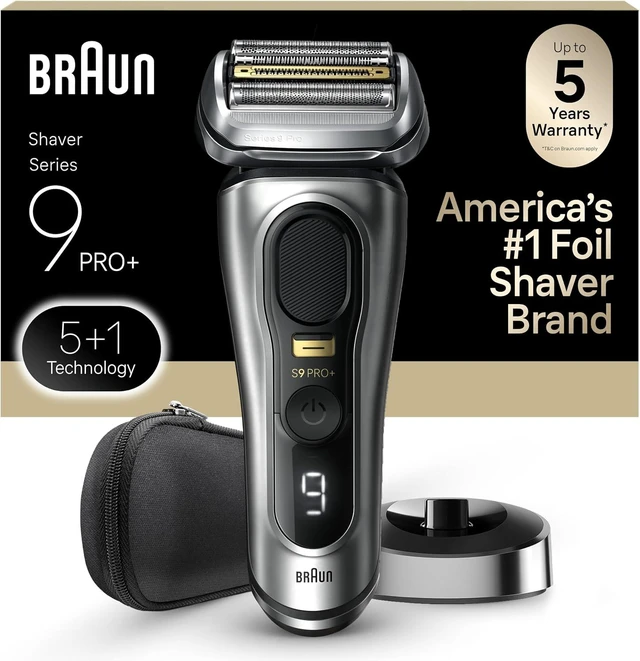Main image of Braun Series 9 PRO+ Electric Razor for Men, 5 Pro Shave Elements & Precision Long Hair Trimmer, 6in1 SmartCare Center, Wet & Dry Electric Shaver for Smooth Skin with 60min Battery Runtime, 9517s