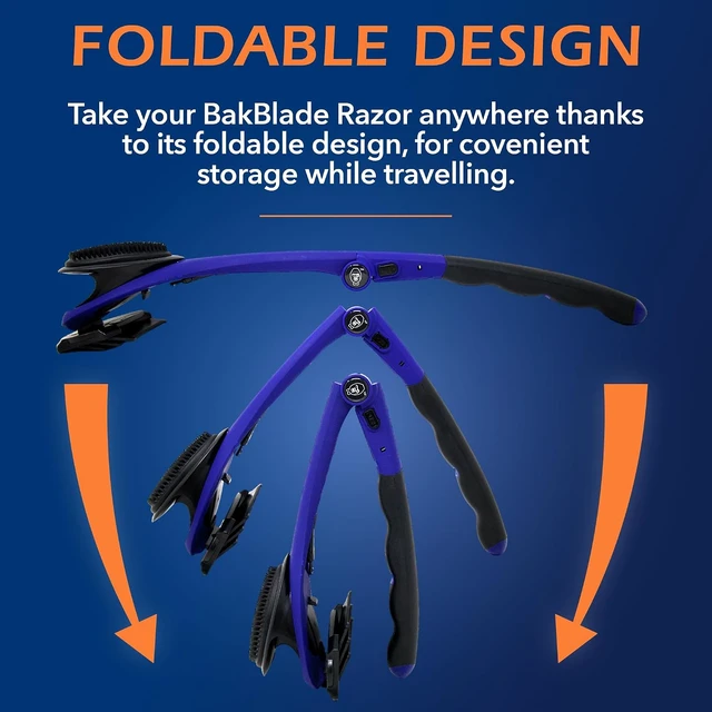 Alt view image 6 of 7 - BakBlade 2.0 Elite Back Shaver for Men With Silicone Handle For Grip