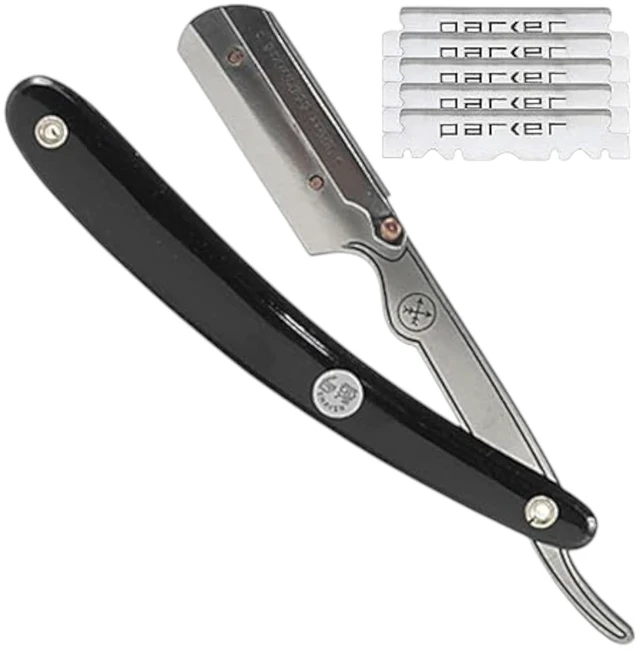Main image of Parker SRB Clip Type Barber Straight Razor with 5 Blades