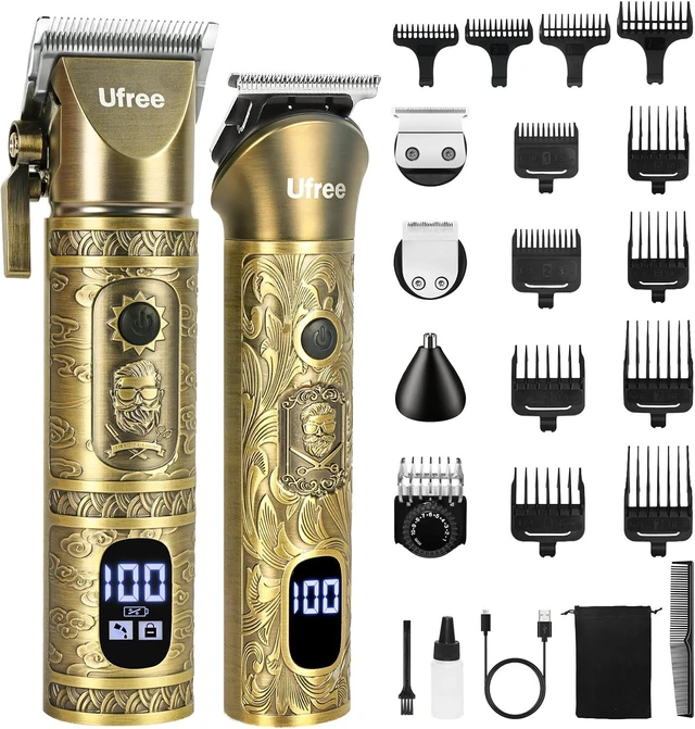 Main image of Ufree Hair Clippers for Men Professional, Cordless Beard Trimmer, Bronze