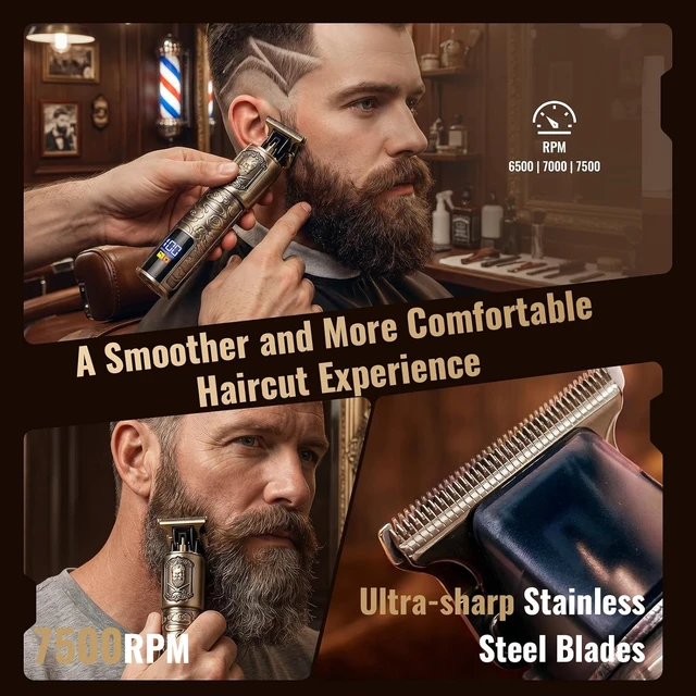 Alt view image 2 of 7 - Ufree Foil Shaver and Beard Hair Trimmer Set, Men Electric RazorMens Gifts