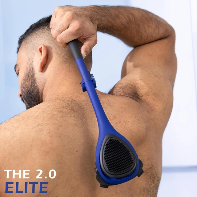 Alt view image 4 of 7 - BakBlade 2.0 Elite Back Shaver for Men With Silicone Handle For Grip