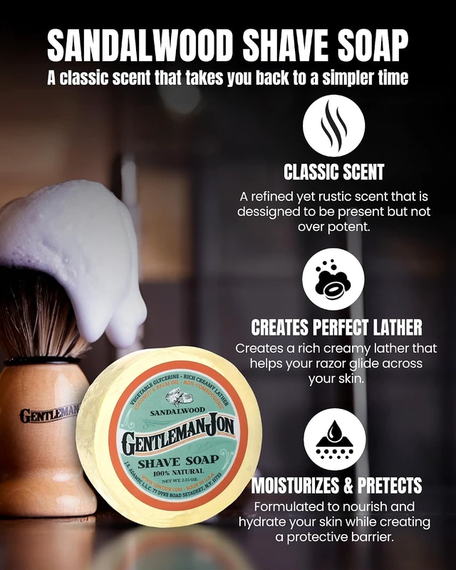 Alt view image 4 of 7 - Gentleman Jon Safety Razor Wet Shaving Kit - Complete 6pc Grooming Set