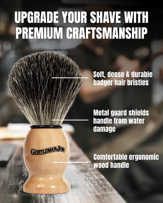 Alt view image 6 of 7 - Gentleman Jon Safety Razor Wet Shaving Kit - Complete 6pc Grooming Set