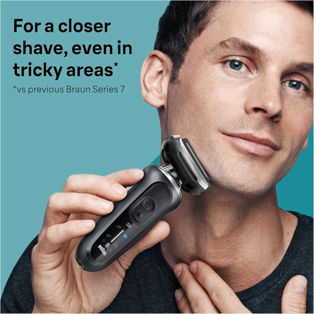 Alt view image 2 of 6 - Braun Series 7 Electric Shaver Replacement Head, Easily Attach Your Shaver Head for a Shave as efficient as Day one, Compatible with New Generation Series 7 Shavers, 74S, Silver