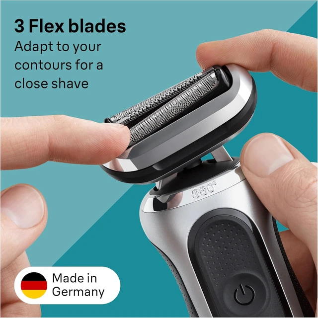 Alt view image 4 of 6 - Braun Series 7 Electric Shaver Replacement Head, Easily Attach Your Shaver Head for a Shave as efficient as Day one, Compatible with New Generation Series 7 Shavers, 74S, Silver