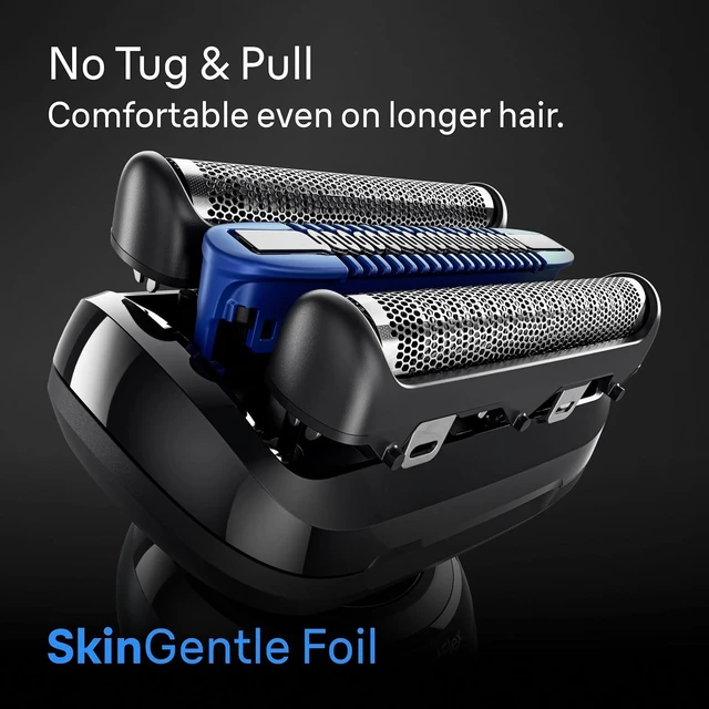 Alt view image 5 of 7 - Braun Series 6 Electric Shaver Replacement Head with Sensitive Skinguard, Easily Attach Your Shaver Head, Compatible with New Generation Series 6 Shavers, 64B, Black