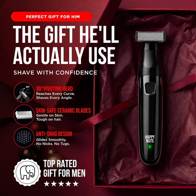 Alt view image 2 of 7 - Happy Nuts Ballber - Electric Razor for Men - Ultimate Body Hair Trimmer