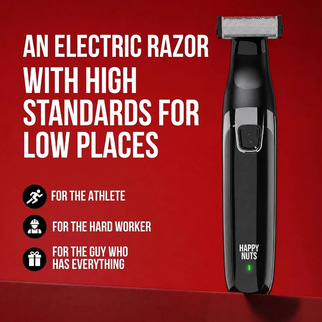 Alt view image 7 of 7 - Happy Nuts Ballber - Electric Razor for Men - Ultimate Body Hair Trimmer