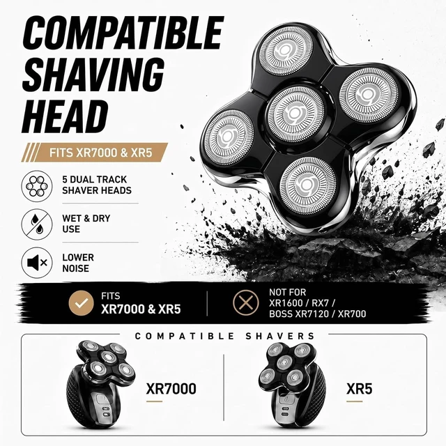 Alt view image 3 of 6 - Head Replacement Blades Compatible with Remington Balder Head Shaver XR7000