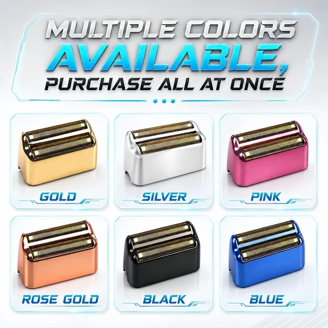 Alt view image 5 of 7 - Shaver Replacement Foil & Cutters Compatible with BaBylissPRO FXFS2 Heads