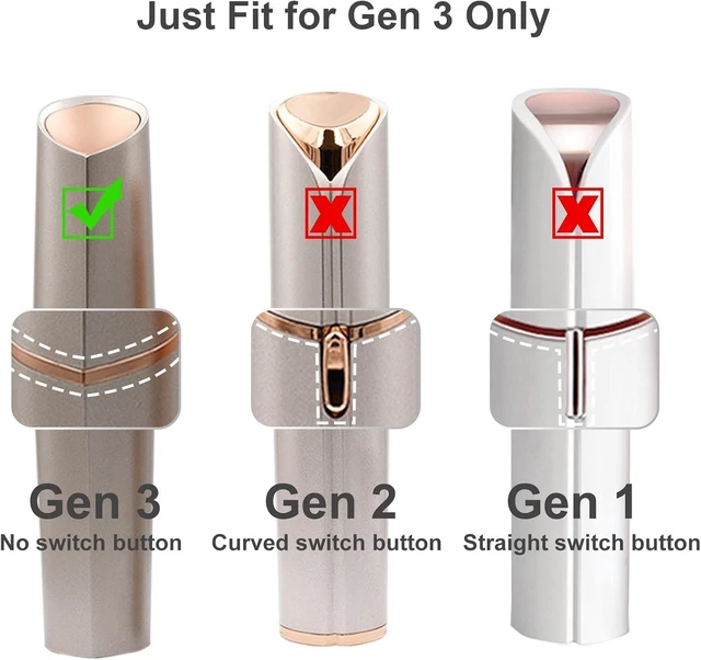 Alt view image 2 of 6 - tuokiy Gen 3 Replacement Heads for Flawless Facial Hair Remover, 4 Pack