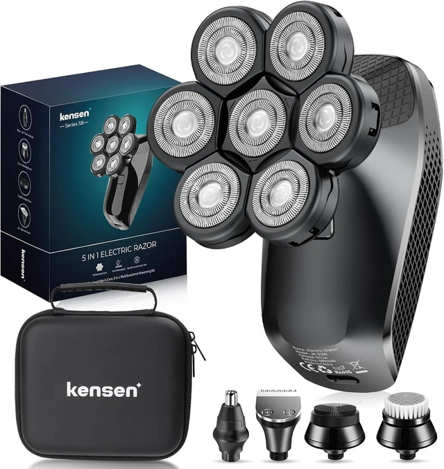 Main image of kensen GT PRO+ 7D Head Shaver for Bald Men, 5-in-1 Mens Bald Head Shaver