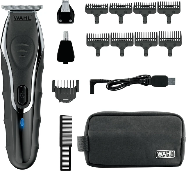 Main image of Wahl Aqua Blade Wet/Dry Rechargeable Lithium-Ion Beard Trimmer for Men