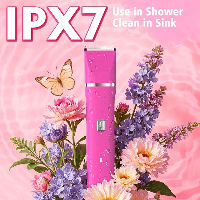 Alt view image 5 of 7 - Risina 3-in-1 Bikini Trimmer for Women, Electric Shaver, Grooming Kit