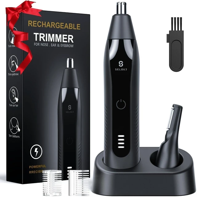 Main image of Ear and Nose Hair Trimmer for Men, 2026 Professional Painless USB Rechargeable Eyebrow & Facial Electric Hair Trimmer for Men Women, Powerful Motor, Dual Edge Blades, IPX7 Waterproof Easy Clean