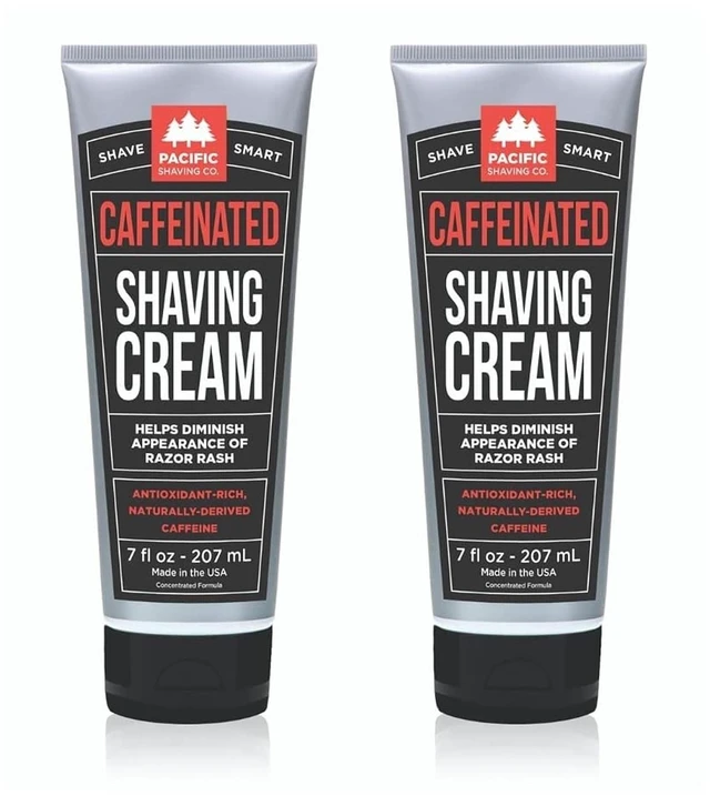 Main image of Pacific Shaving Company Men's Caffeinated Shaving Cream, 7 Oz (2 Pack)