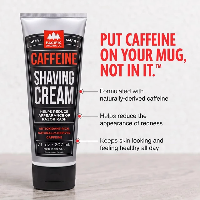 Alt view image 2 of 7 - Pacific Shaving Company Men's Caffeinated Shaving Cream, 7 Oz (2 Pack)