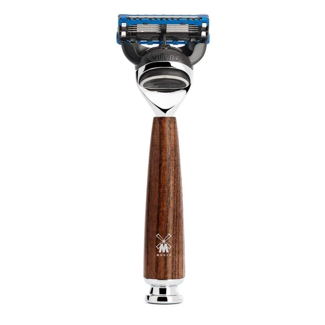 Alt view image 2 of 4 - MÜHLE RYTMO Shaving Kit for Men, Steamed Ash Wet Shaving Grooming Set