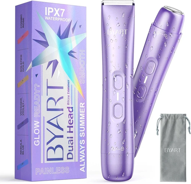 Main image of BYART 2-in-1 Dual Head Bikini Trimmer for Women, Electric Razors, Gifts