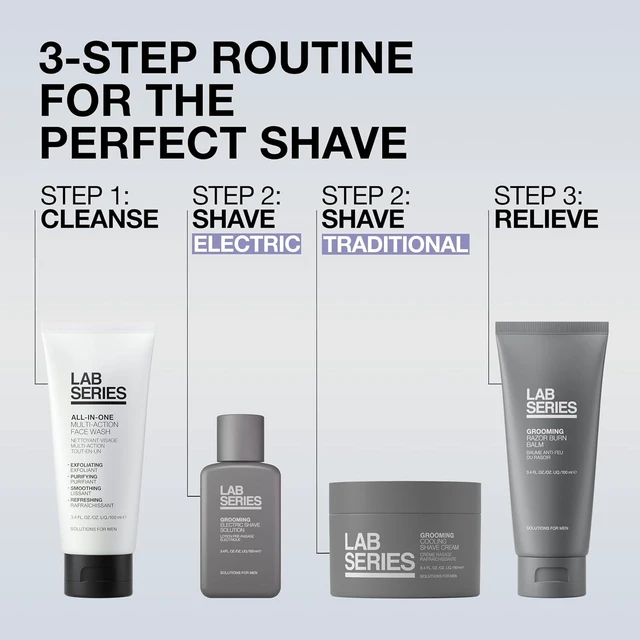 Alt view image 6 of 7 - Lab Series Men's Grooming Razor Burn Balm After Shave Lotion for Men - Hydrates & Soothes Skin Post Shave - Skin Care for Men, 3.4 Ounce